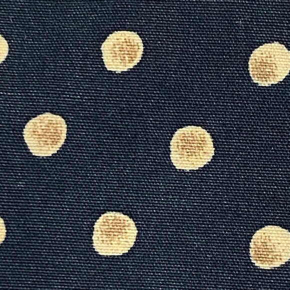 NEW Lands'End Supima No-Iron Sz 18 Blouse Shirt Long Sleeve Navy Polka Dot - Picture 12 of 12